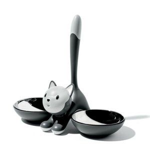 Alessi Cat Food Dish & Tray 100% Authentic & NIB